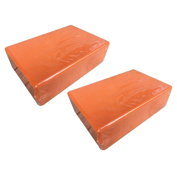 2 Pcs 8 Colors EVA Yoga Cork Block Pilates Foam Brick Home Stretch Gym Fitness Exercise Tool Washable Portable #4D25