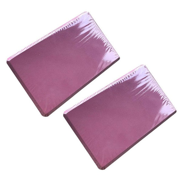 2 Pcs 8 Colors EVA Yoga Cork Block Pilates Foam Brick Home Stretch Gym Fitness Exercise Tool Washable Portable #4D25