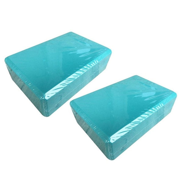 2 Pcs 8 Colors EVA Yoga Cork Block Pilates Foam Brick Home Stretch Gym Fitness Exercise Tool Washable Portable #4D25