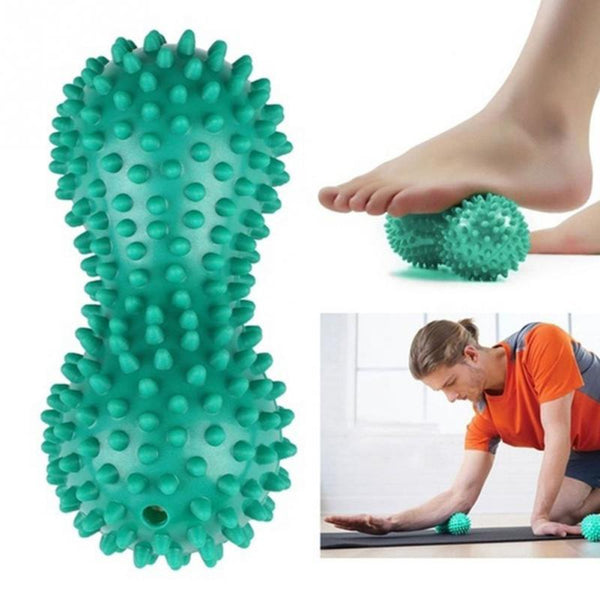 1Pc Yoga Supplies With Thorns Massage Peanut Hand Ball Yoga Fitness Ball Inflated Air Bag Peanut Ball